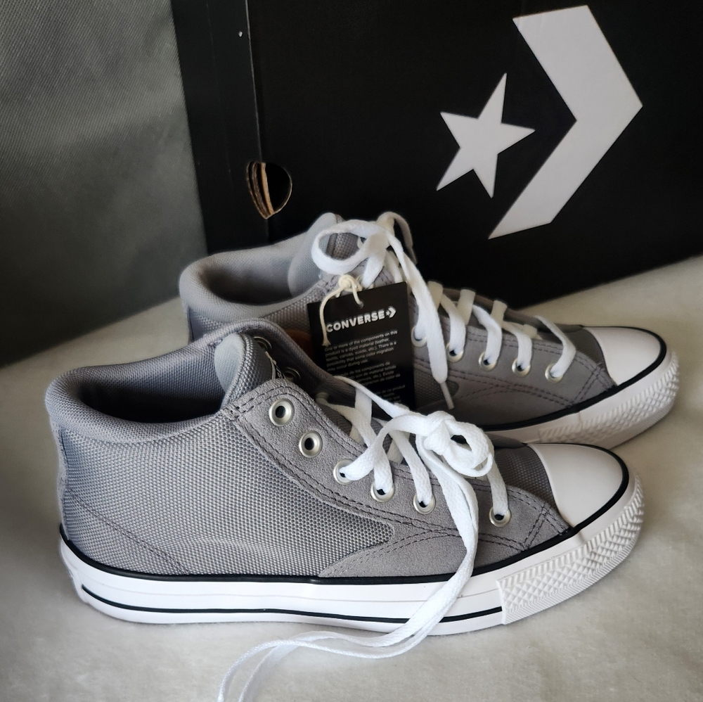 Converse CTAS Malden Street Mid Grey Men's 8 Women's 10 NEW BOXED